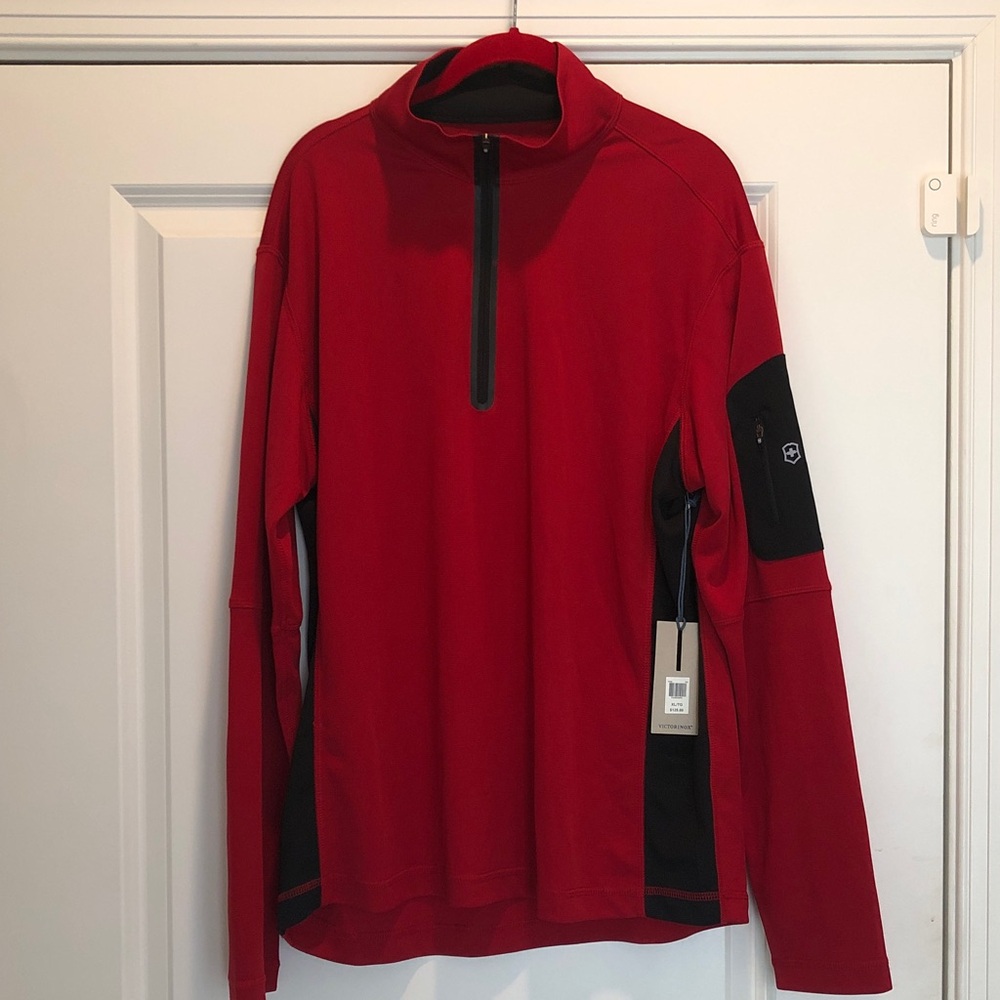 Victorinox Men's Red and Black Lightweight Jacket, NWT, XL
